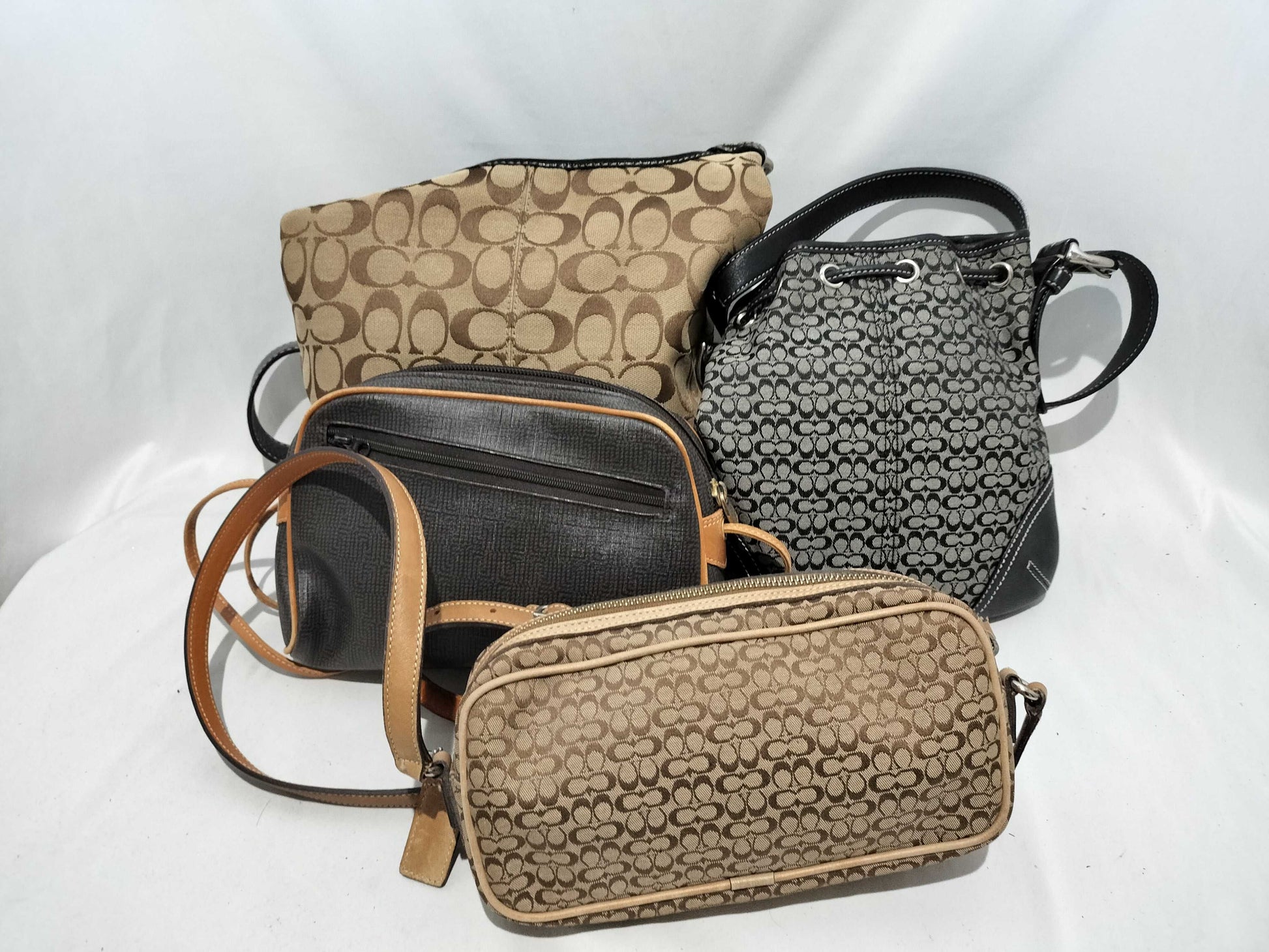 COACH Signature Shoulder Bag Set 