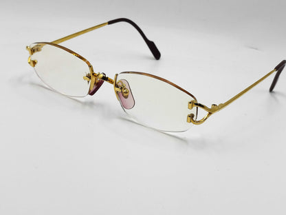 Cartier Prescription Glasses, K16/K20/METAL, 19.4g, Other Accessories 