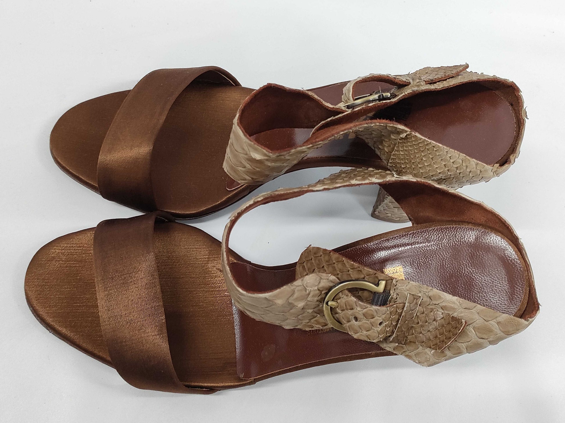 Salvatore Ferragamo python sandals