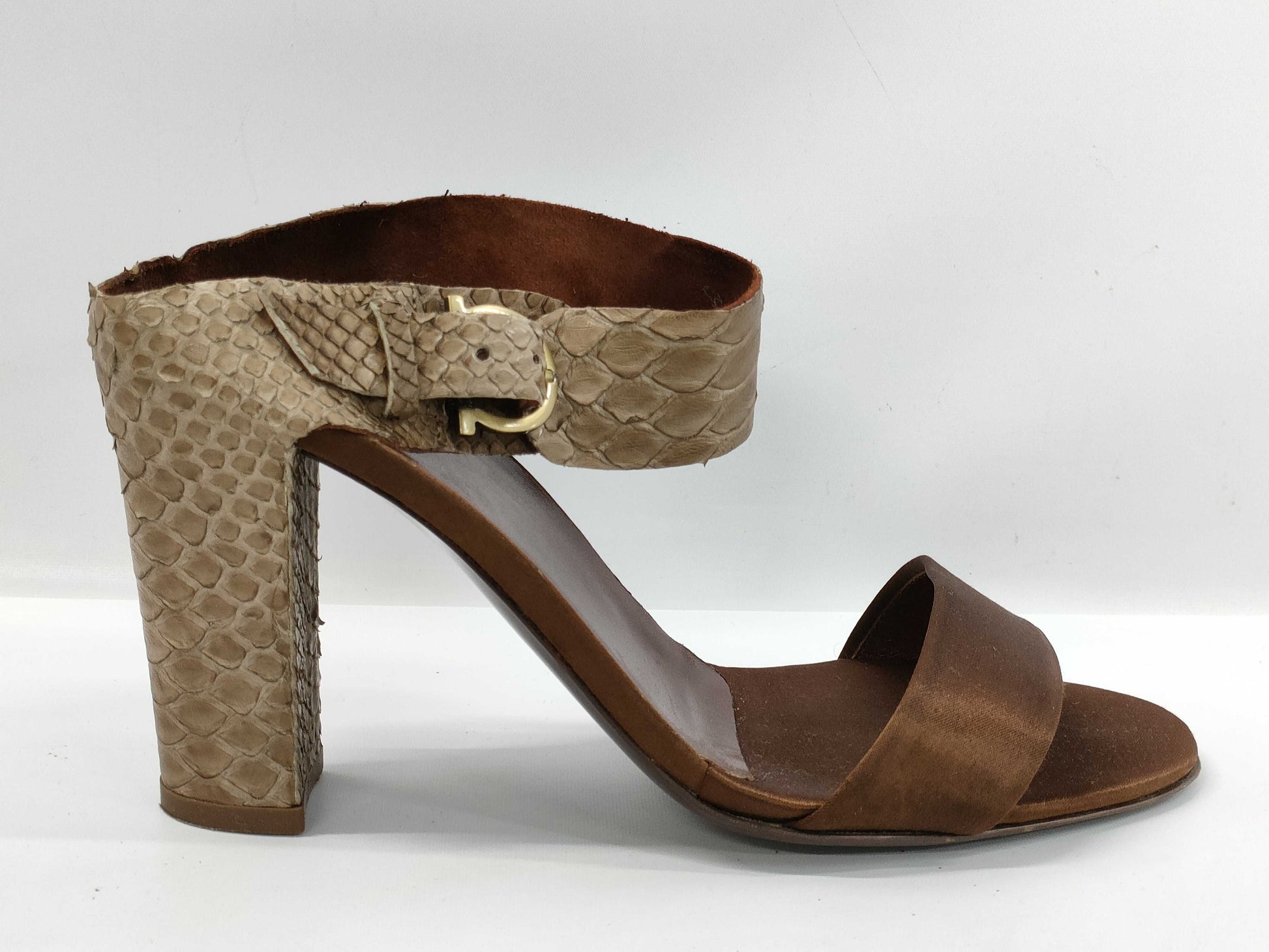 Salvatore Ferragamo python sandals