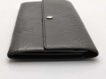 LOUIS VUITTON Monogram Matte Portefeuil Sara M65142 Wallet