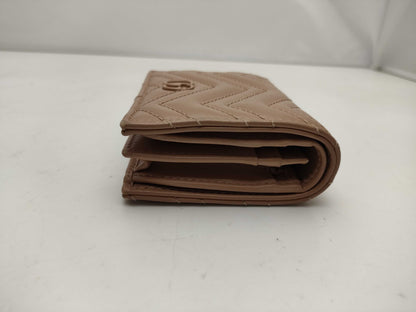 GUCCI 466492 Mini Wallet, Beige, with Scratches