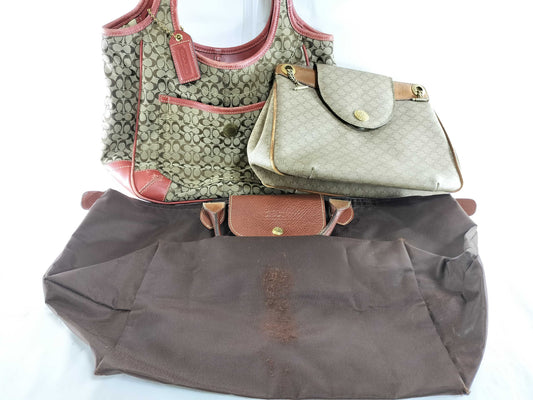 COACH Mini Signature 3-Piece Shoulder Bag Set 