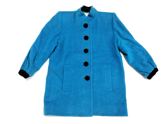 Yves Saint Laurent Long Coat Blue Coat