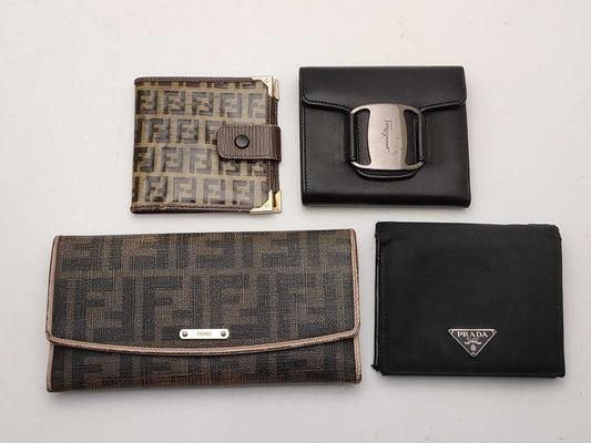PRADA Fendi/Ferragamo/4-piece wallet set