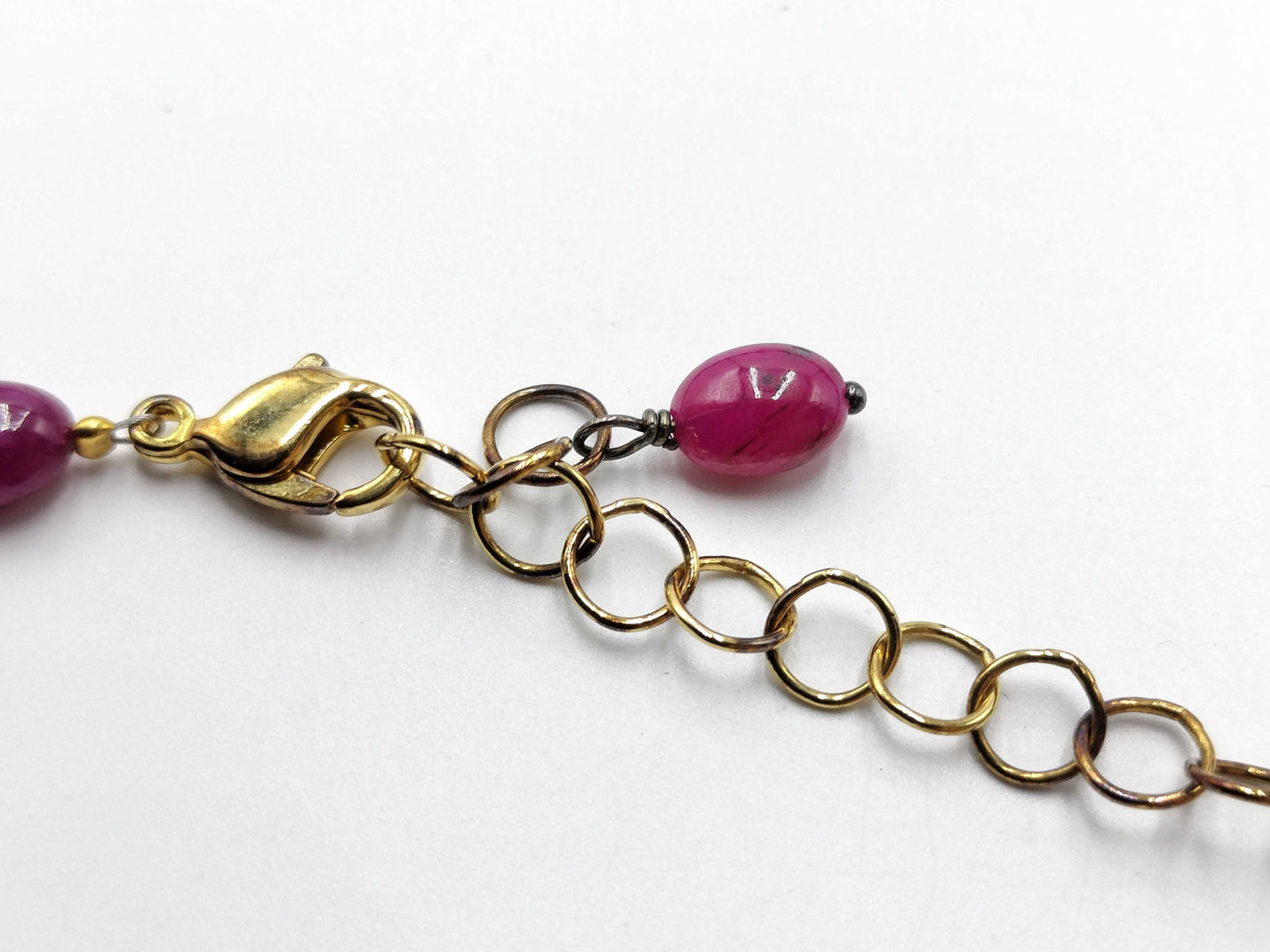 Colored Stone SV925 21.4g Necklace 