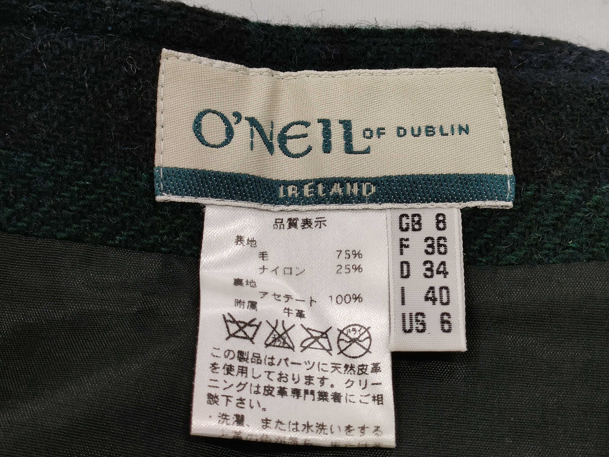 O'Neill of Dublin Check Skirt Skirt