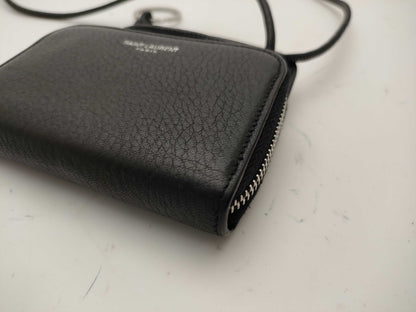 SAINT LAURENT Leather Strap Wallet