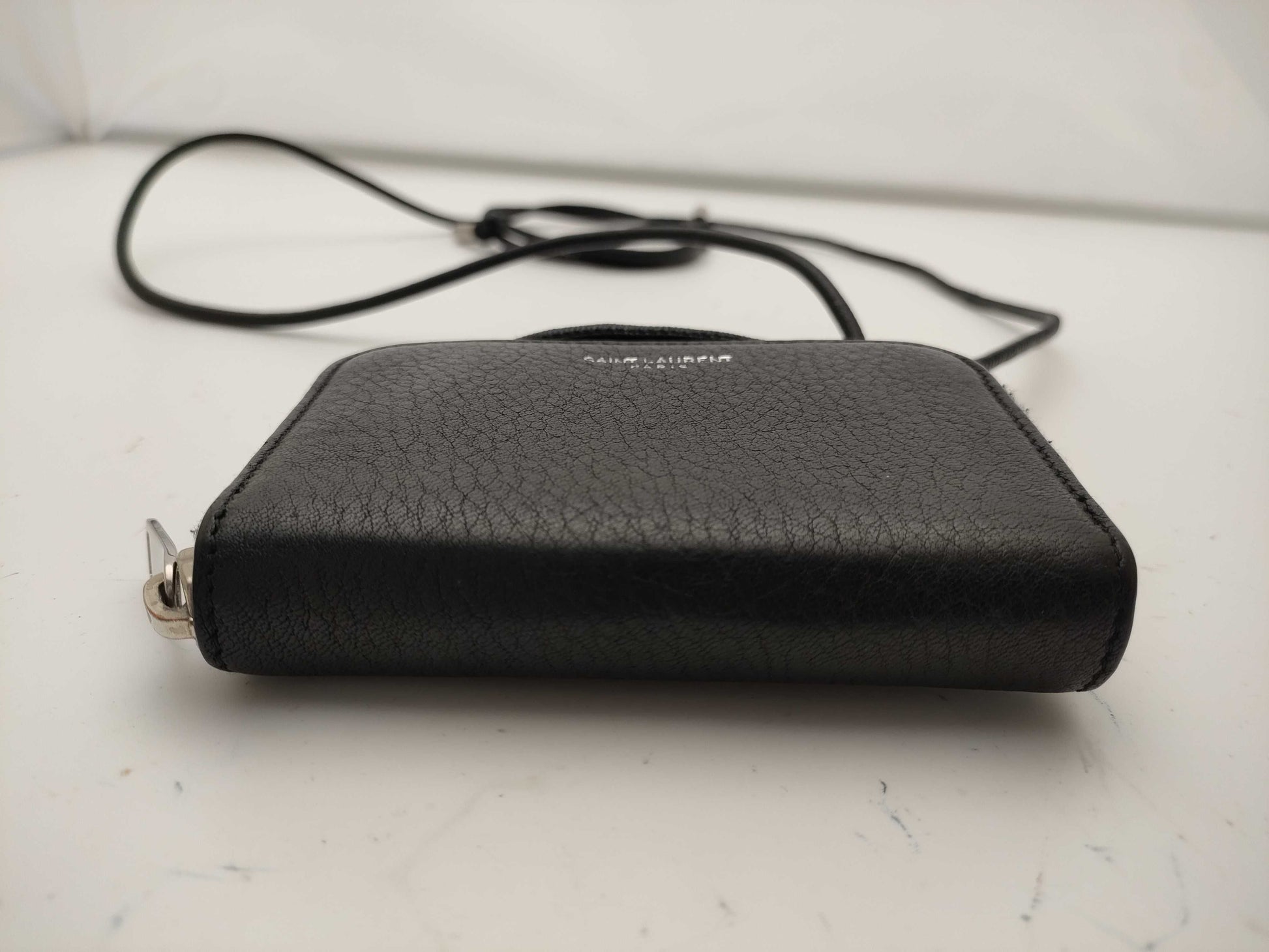SAINT LAURENT Leather Strap Wallet