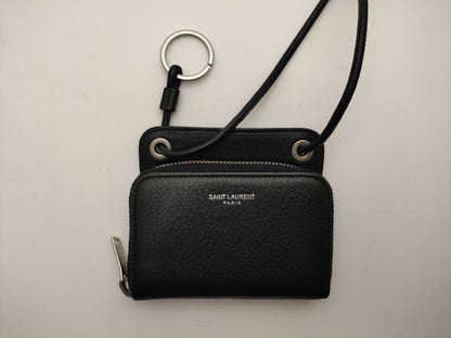 SAINT LAURENT Leather Strap Wallet