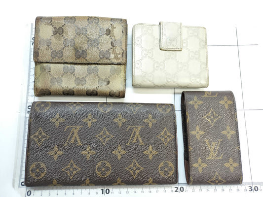 LOUIS VUITTON Monogram Cigar Case/Wallet/Gucci Brand Accessories*4 Wallets