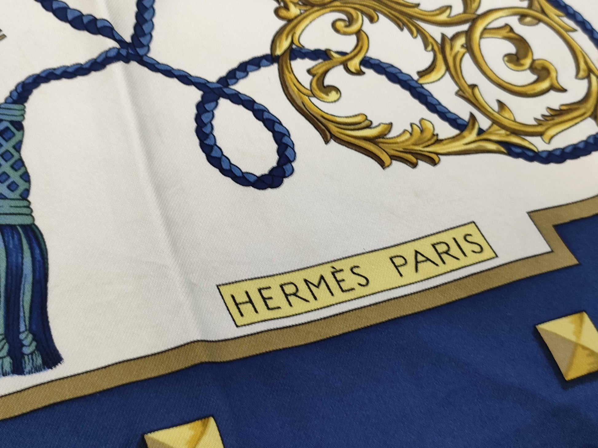 HERMES Key Pattern Scarf 