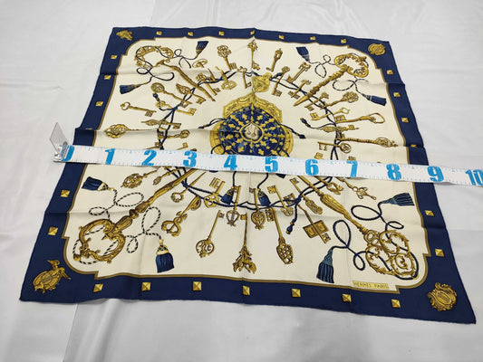 HERMES Key Pattern Scarf 
