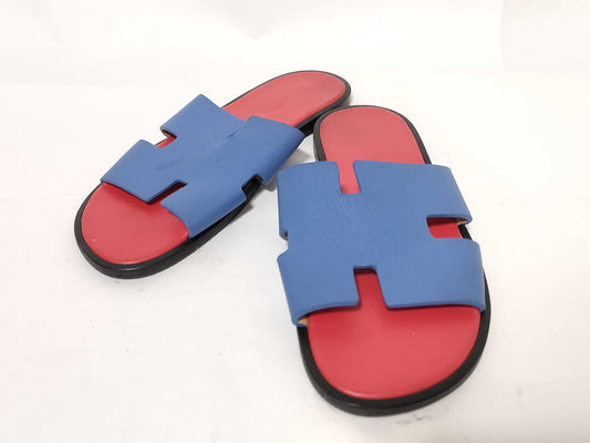 HERMES Izmir Blue x Red Sandals