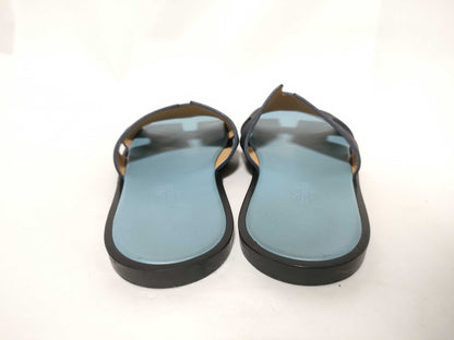 HERMES Izmir Navy x Light Blue Sandals