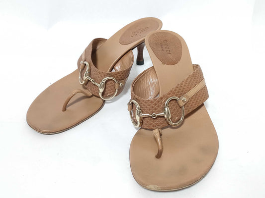 GUCCI Python Sandals