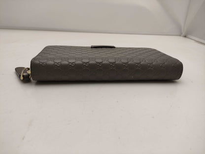 GUCCI Micro GG Shima Round Zip Wallet 449391