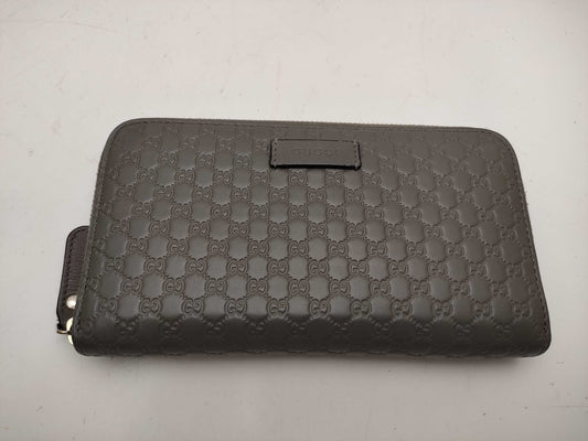 GUCCI Micro GG Shima Round Zip Wallet 449391
