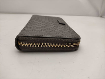 GUCCI Micro GG Shima Round Zip Wallet 449391
