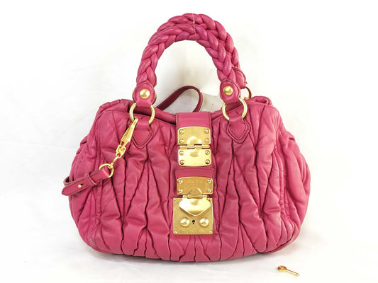 Miu Miu Leather 2-Way Handbag