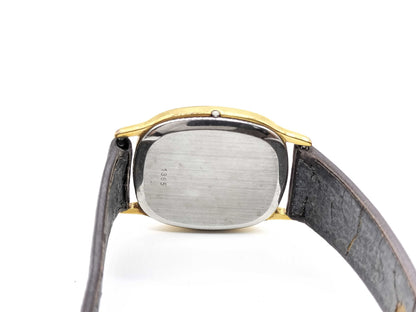 OMEGA Devil Square Unmoving Leather Dark Brown Men's Watch