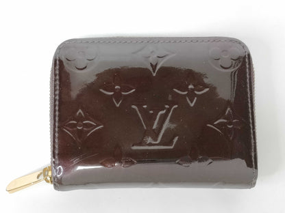LOUIS VUITTON Vernis M93607 Zippy Coin Amaranth Coin Case