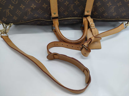 LOUIS VUITTON Monogram M41414 Keepall Bandouliere 55 Boston Bag