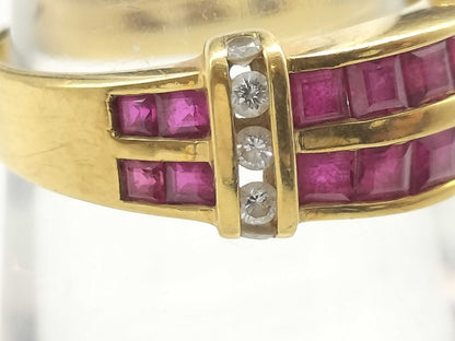 MIKIMOTO R1.21ct D0.15ct K18 4.5g Ring 