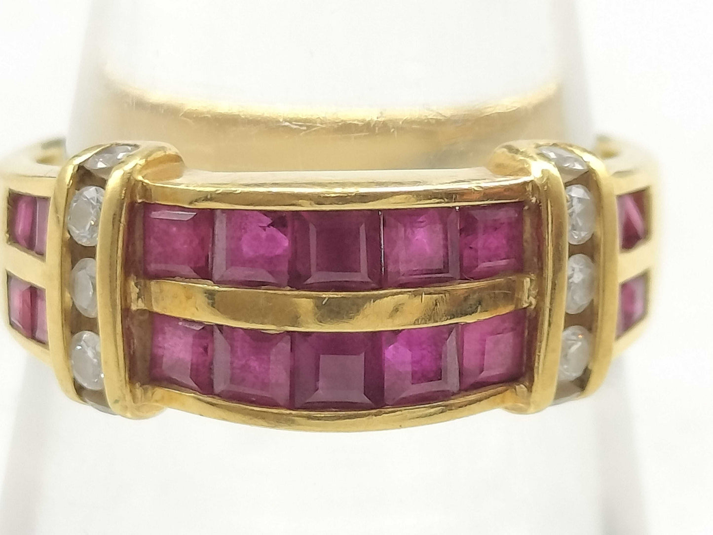 MIKIMOTO R1.21ct D0.15ct K18 4.5g Ring 