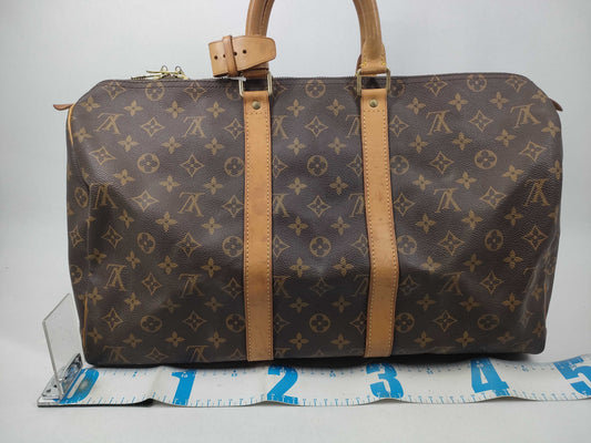 LOUIS VUITTON Monogram Keepall 45 Boston Bag