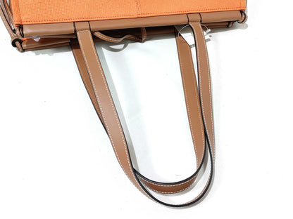 LOEWE Cushion Tote Small Canvas & Calfskin Tote Bag