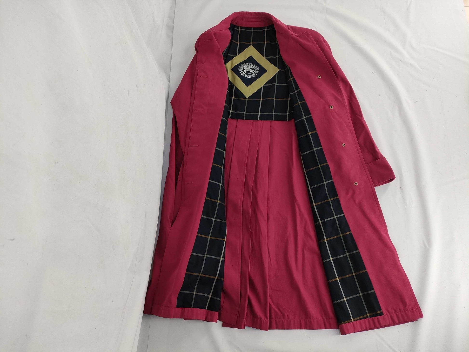 Burberrys trench coat pink coat