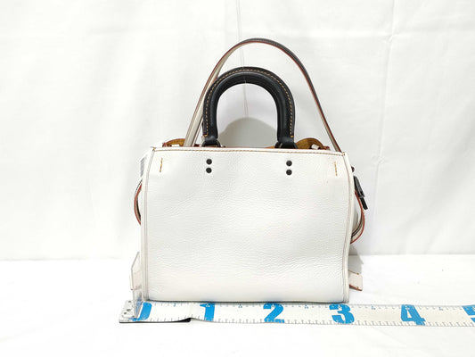 COACH 20315 White Limited Edition Handbag