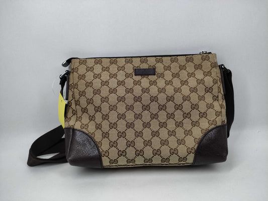 GUCCI GG Canvas 114273 Brown Shoulder Bag