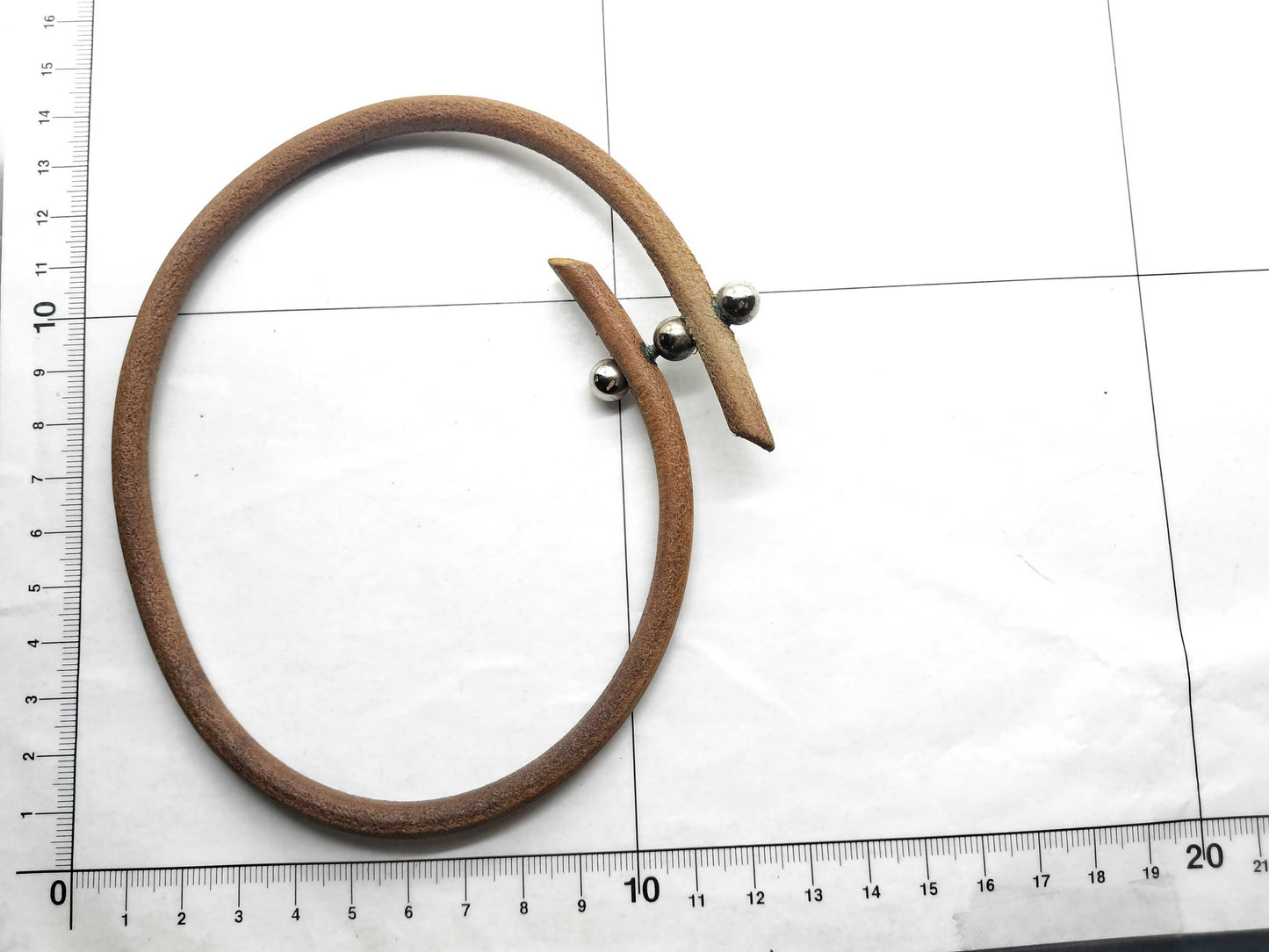 HERMES Leather Choker Necklace