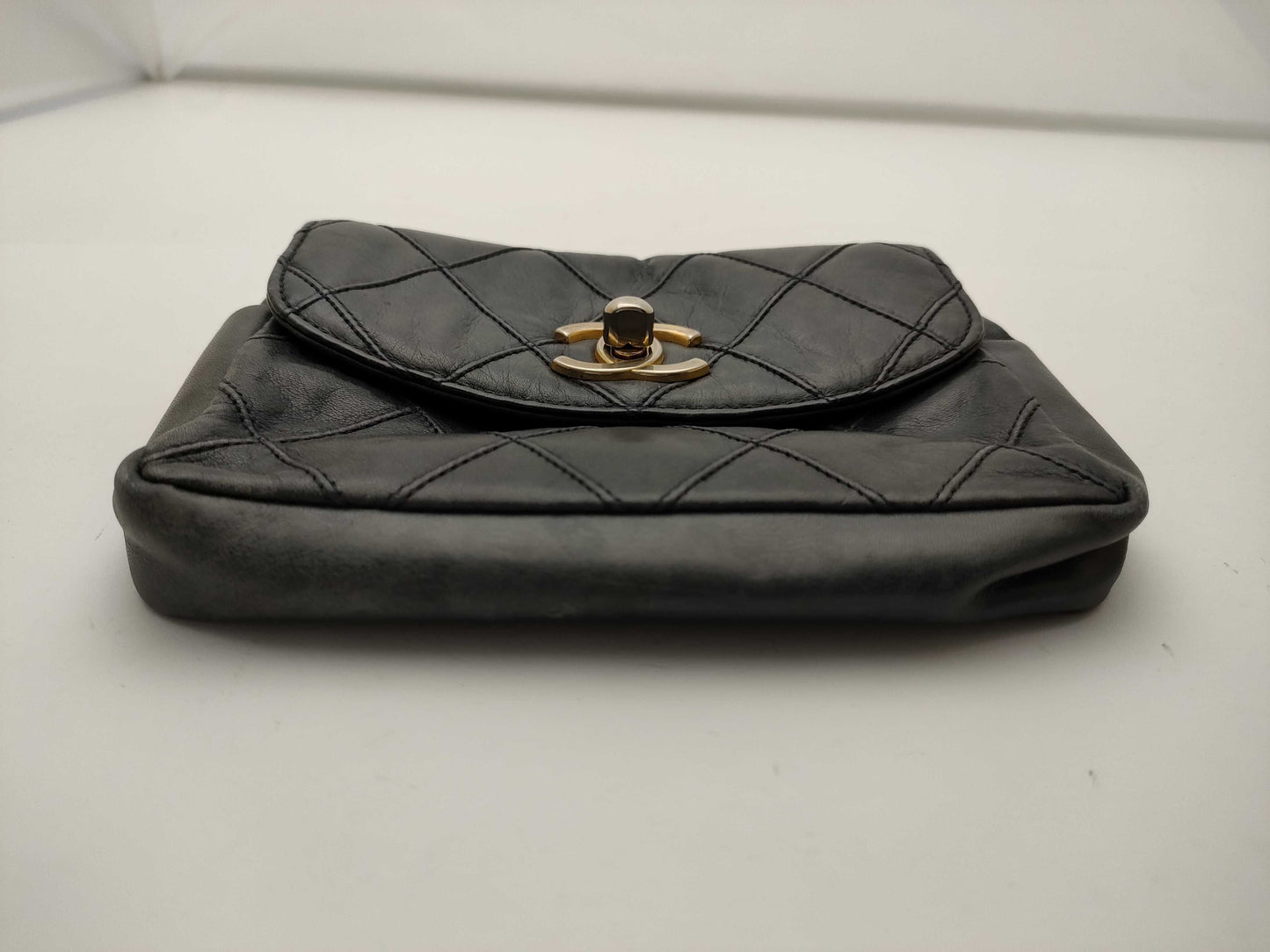 CHANEL Bicolore/Waist Pouch/Strap Missing Waist Bag