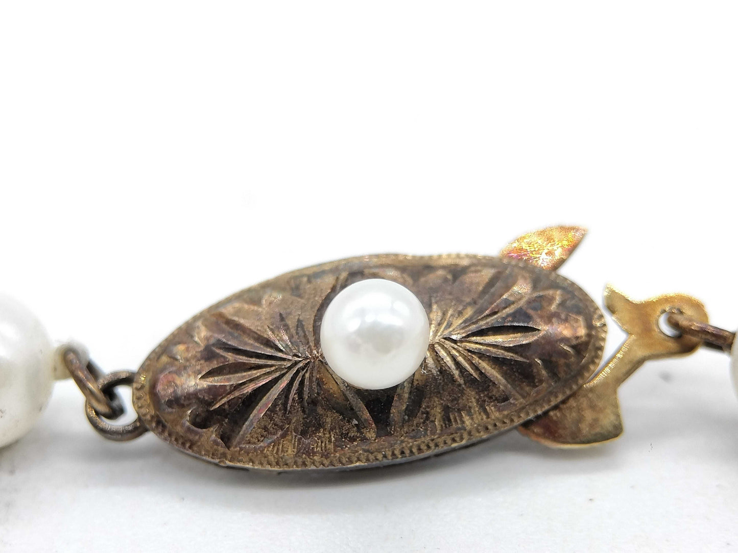 Pearl diameter approximately 5.0mm-5.5mm, 18K gold, 15.2g, necklace 
