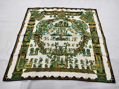HERMES Carré Carré 90 Celestial Bodies and the Sun Scarf