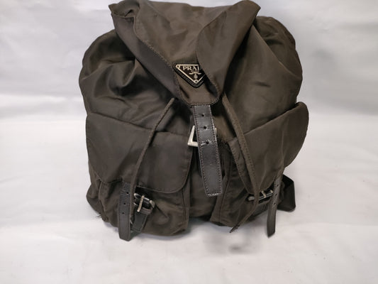 PRADA nylon backpack, brown