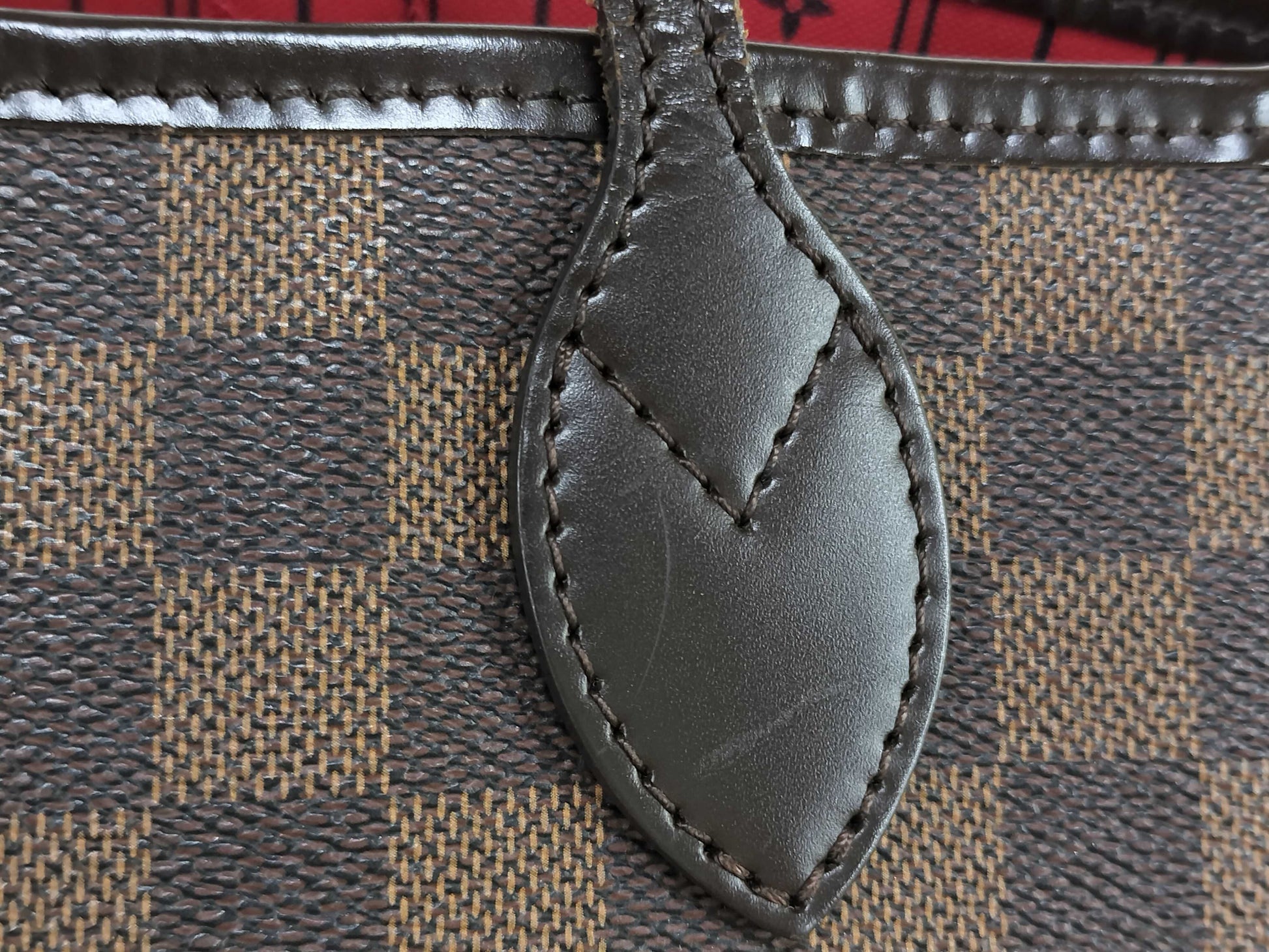 LOUIS VUITTON Damier N41358 Neverfull MM Tote Bag