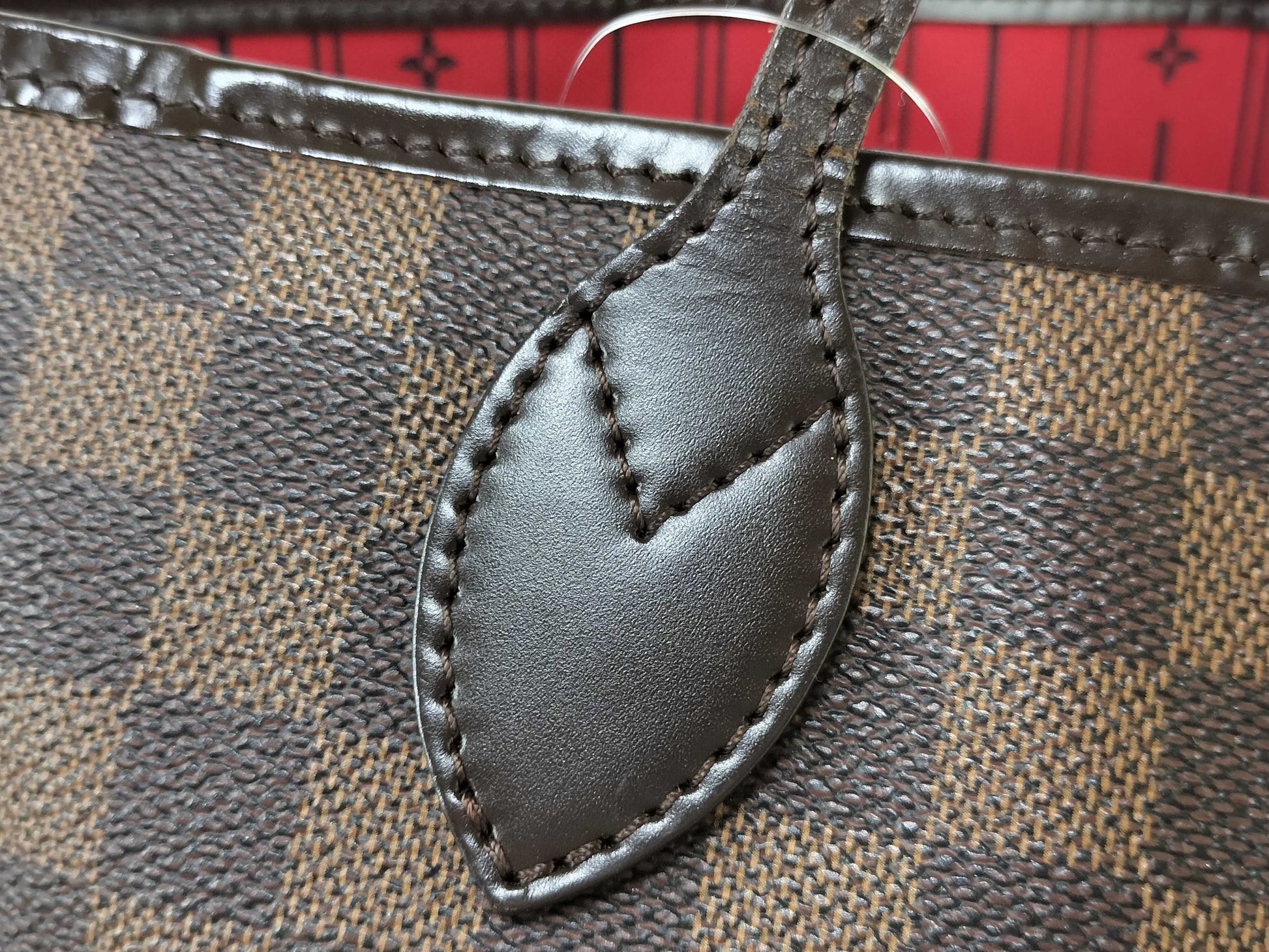 LOUIS VUITTON Damier N41358 Neverfull MM Tote Bag