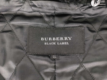 BURBERRY BLACK LABEL Black Label Single Rider Jacket, Sheepskin/Cowhide/Rabbit Leather