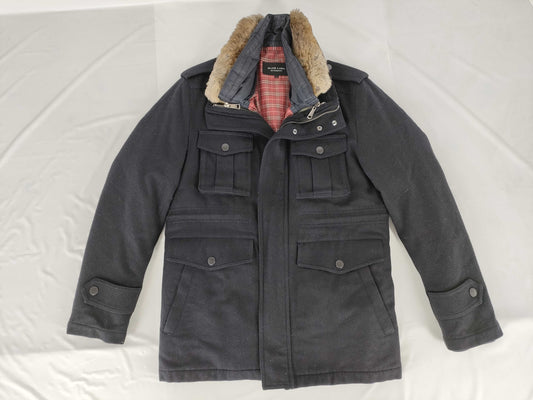 BURBERRY BLACK LABEL Black Label Peacoat White Goose Down Jacket