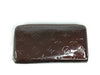 LOUIS VUITTON Vernis Zippy Wallet Amaranth Round Wallet