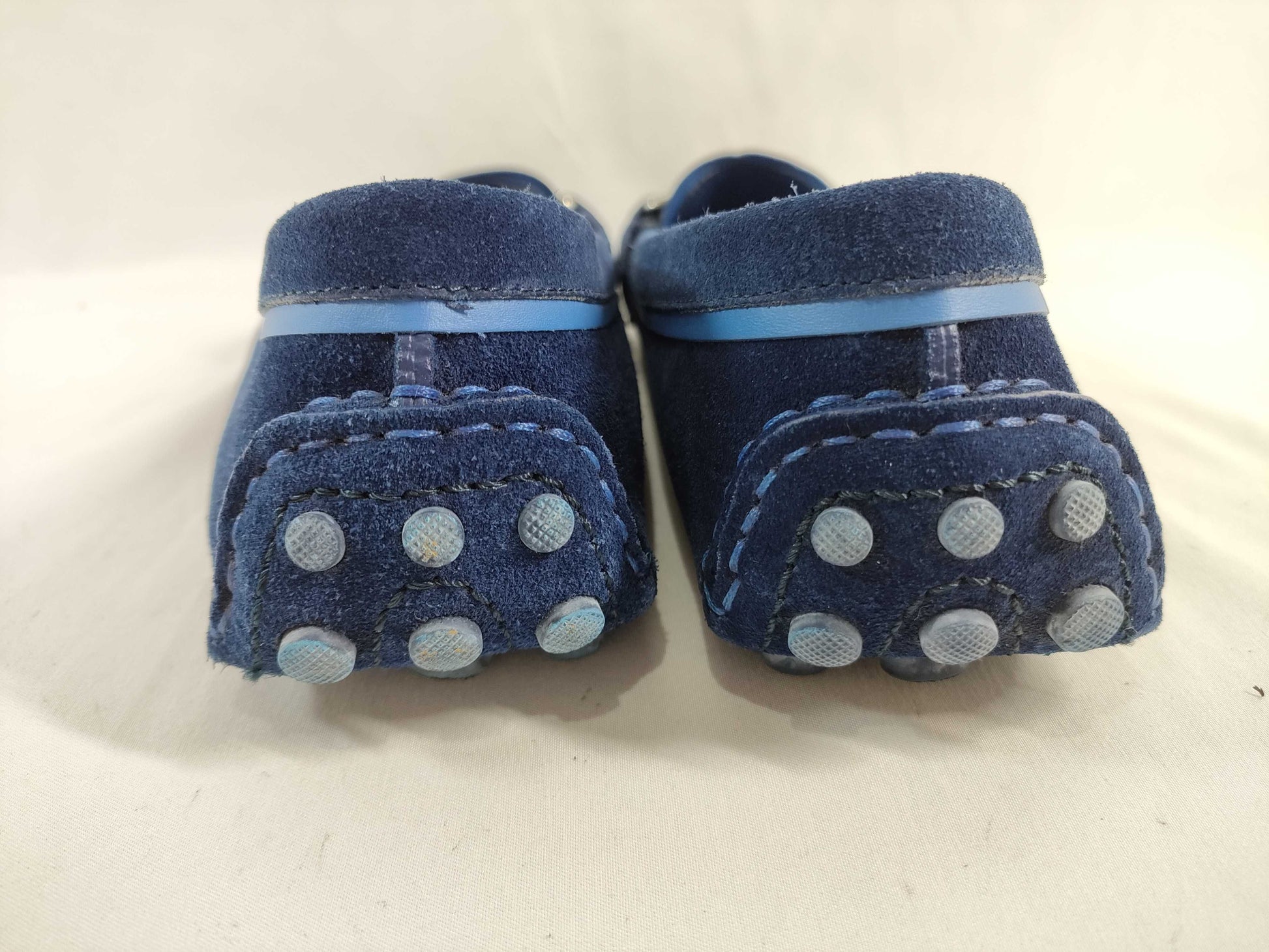 LOUIS VUITTON ND1105/M37/Driving Shoes/Blue/Silver Hardware Pumps