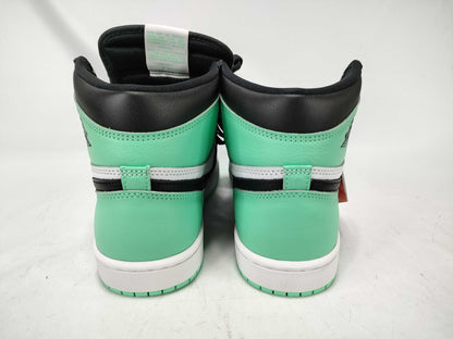 NIKE DZ5485-130 / Air Jordan 1 Retro High OG / Green Glow / Mint / Black Toe / Size 26. Sneakers