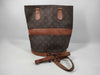 LOUIS VUITTON Monogram Bucket USA Model Tote Bag with Torn Strap
