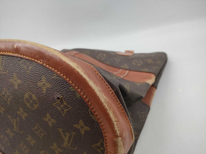 LOUIS VUITTON Monogram Bucket USA Model Tote Bag with Torn Strap