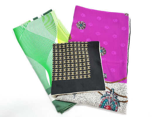 CHANEL/Rolex/Dior Scarf 3-Piece Set