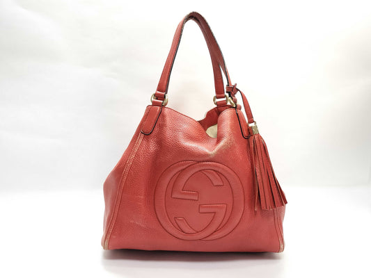 GUCCI 282309 Soho Fringe Tote Bag